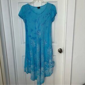 Advance Apparels Boho Blue Midi Dress